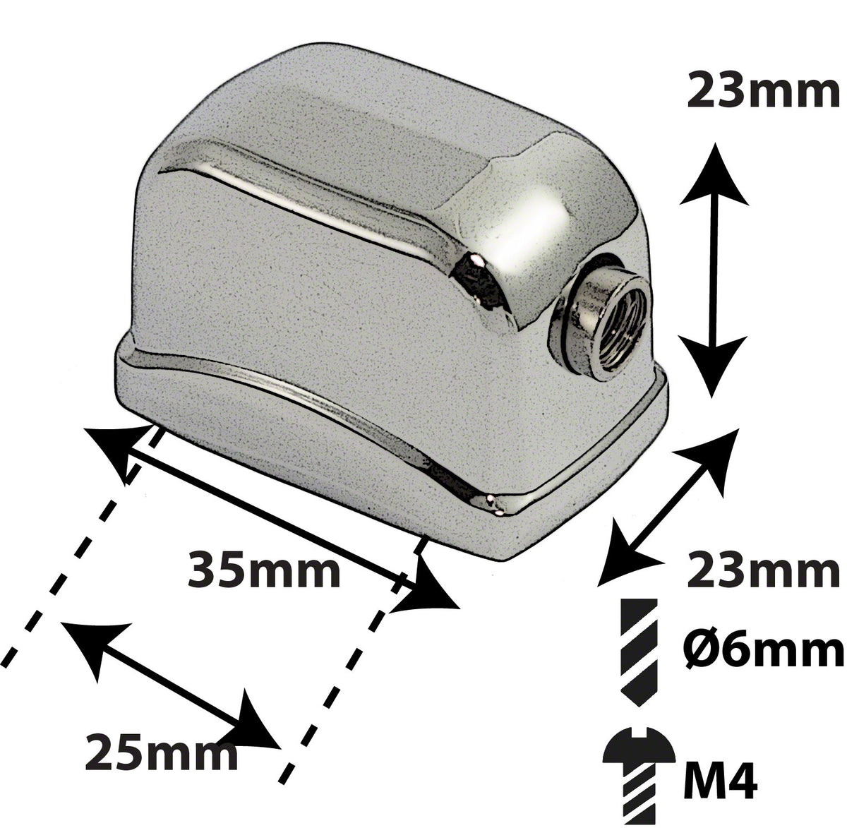 L17SDTT - Coquille Caisse Claire / Tom - 25mm (X1)