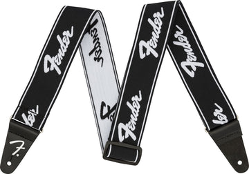 Weighless 2" Running Logo Strap Black/White