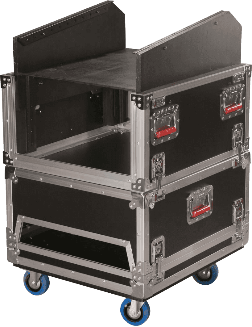 Bois G-tour Pour Console de Mixage 14 U avec Rack 6 U Intgr