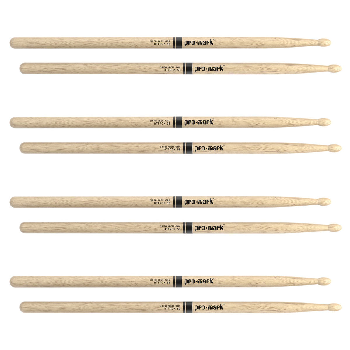 PW5BW-4P Classic Attack 5B Chêne Shira Kashi Olive Ovale 4 Paires