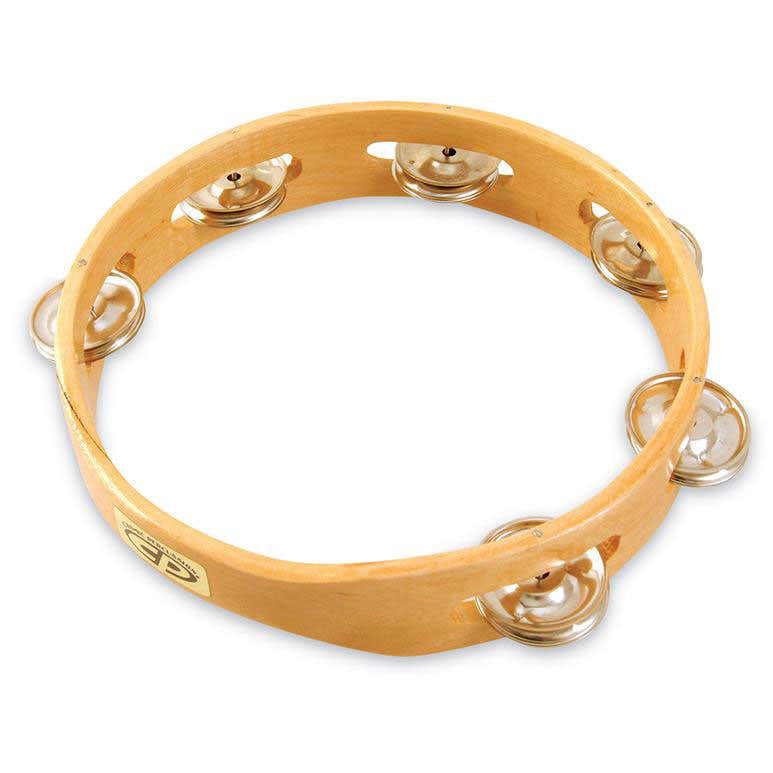 CP388 Tambourins CP Bois 8" Simple Rangée Sans Peau