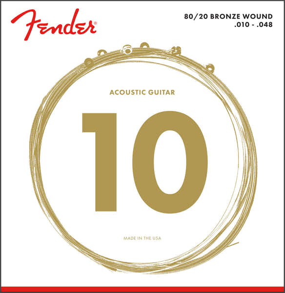 Fender 80/20 Bronze Wound 10-48