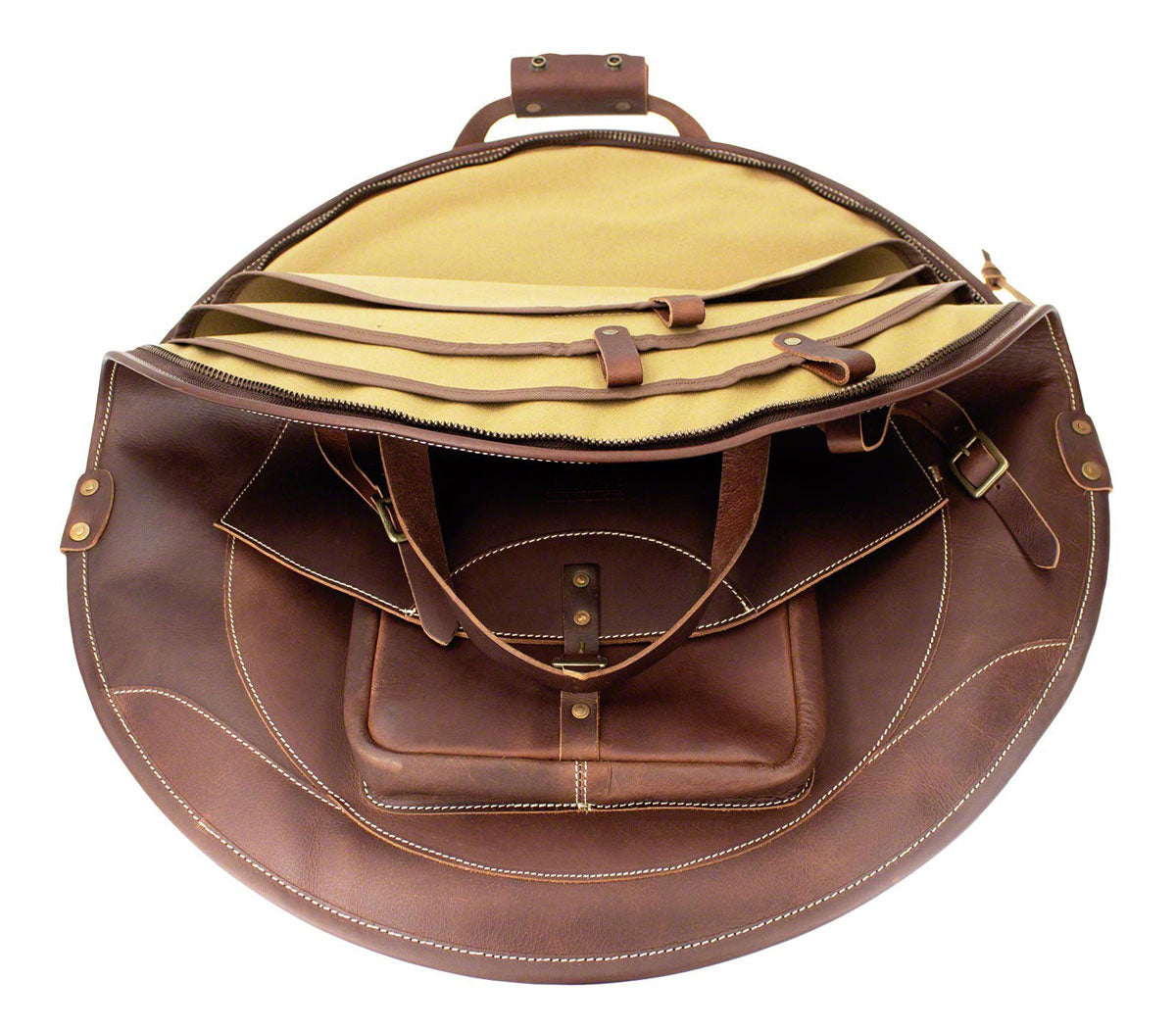 Sac Cymbales En Cuir 22 Sac à dos - Marron