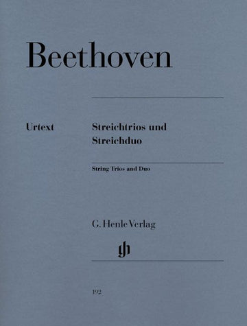 BEETHOVEN L.V. - STRING TRIOS OP. 3 8 AND 9 AND STRING DUO WOO 32