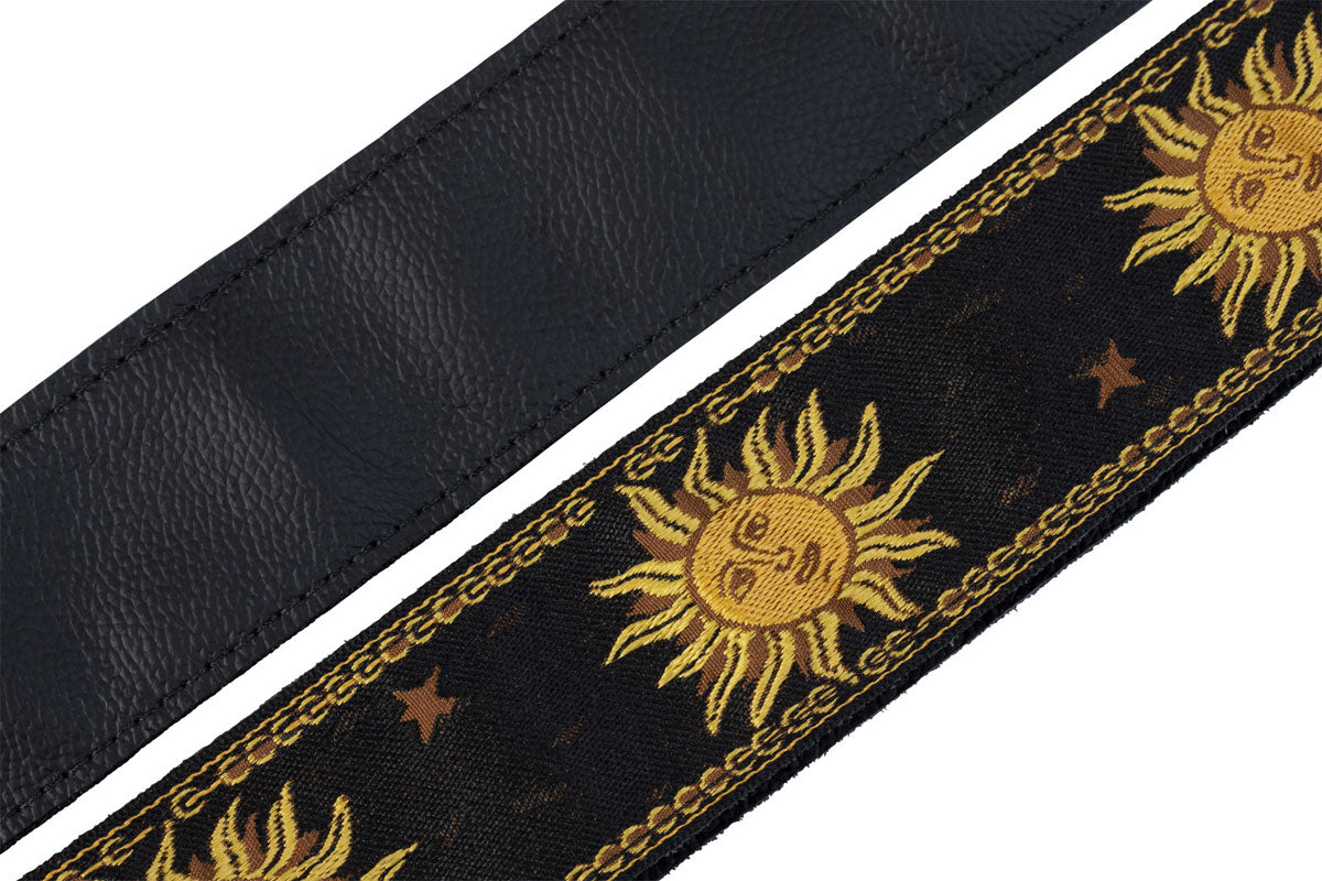 5 CM Polypropylene & Cuir Motifs Soleil Black