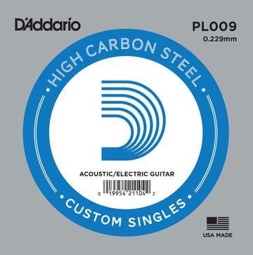 PL009 Plain Steel Guitar Single String 09
