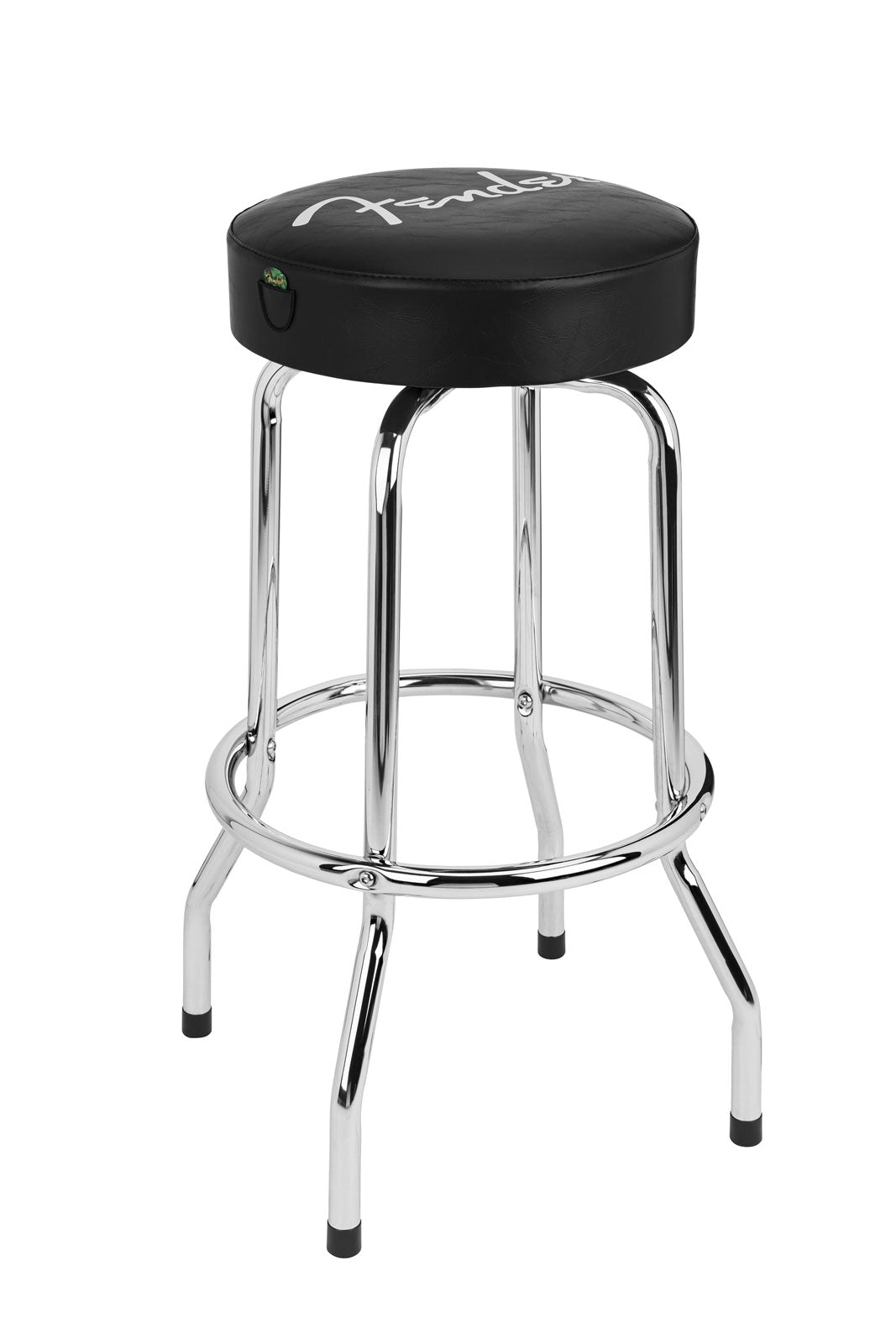 Fender Spaghetti Logo Pick Pouch Barstool Black-chrome 30"