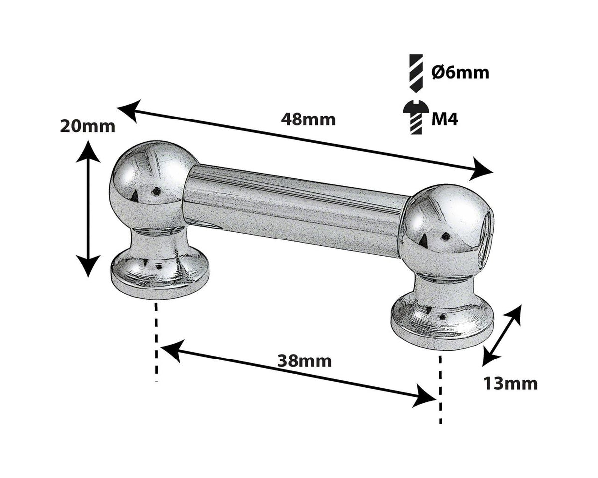 TL12D38 Coquille Tube 38mm Double Tirant (X1)