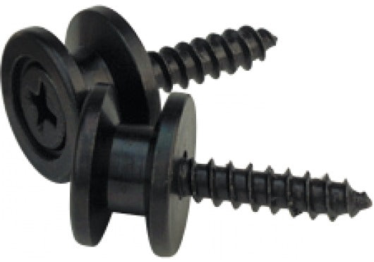 D'ADDARIO Solid Brass End Pins - Black (pair)