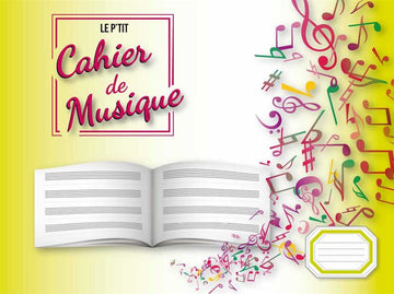 CAHIER DE MUSIQUE 4 PORTEES