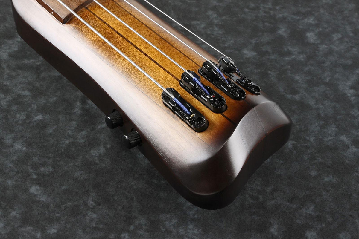 UB804-mob Mahogany Oil Burst Upright Bass Workshop