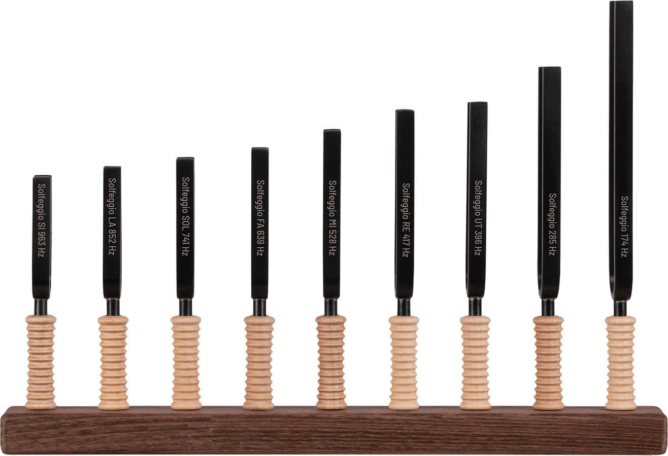 STF-SOL - Set de 9 diapasons accordés gamme Solfeggio
