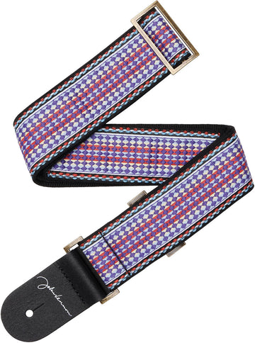 John Lennon Sign. Strap Live in NYC Jacquard