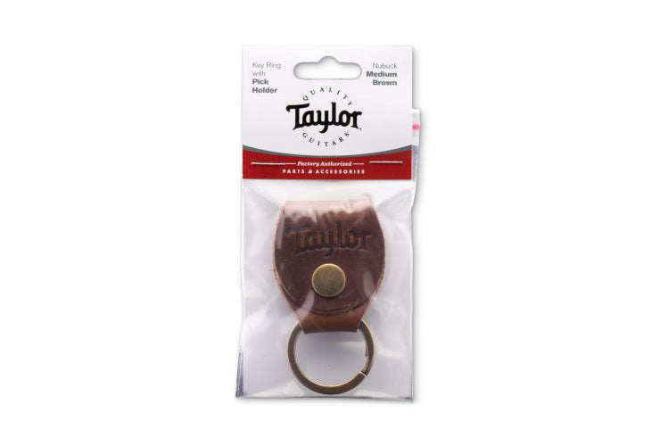 1516 Key Ring W/pick Holder - Medium Brown Nubuck