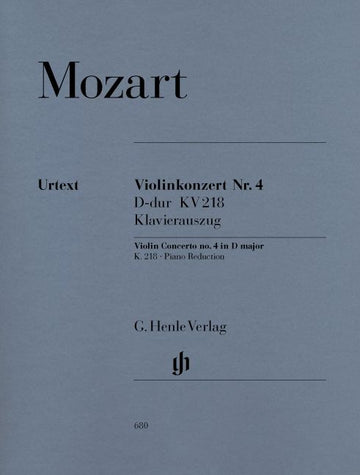 Mozart W.a. - Violin Concerto No. 4 D Major K. 218