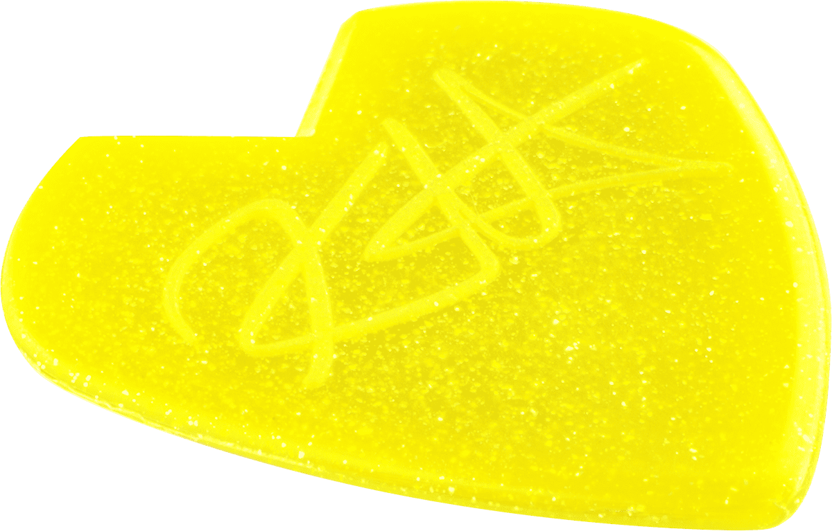 24 x 1,38mm Kirk Hammett Jazz III Yellow Glitter