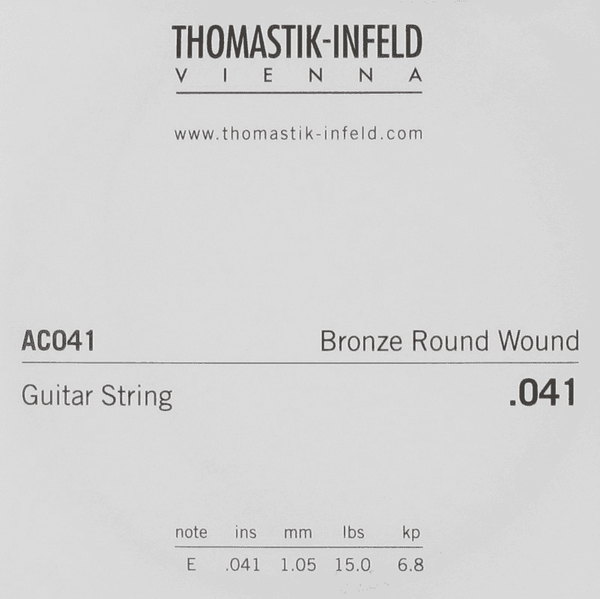 Thomastik AC041 Plectrum Bronze Flat Wound 041