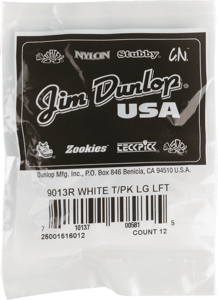 Dunlop 12 x Pouces Gauchers Blancs Larges