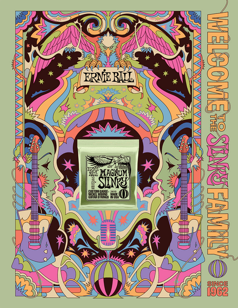 Poster Ernie Ball Slinky 2022 Format A0 Magnum