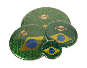 C-PEB02 - Peau Prismatique 10'' - Drapeau Brésil