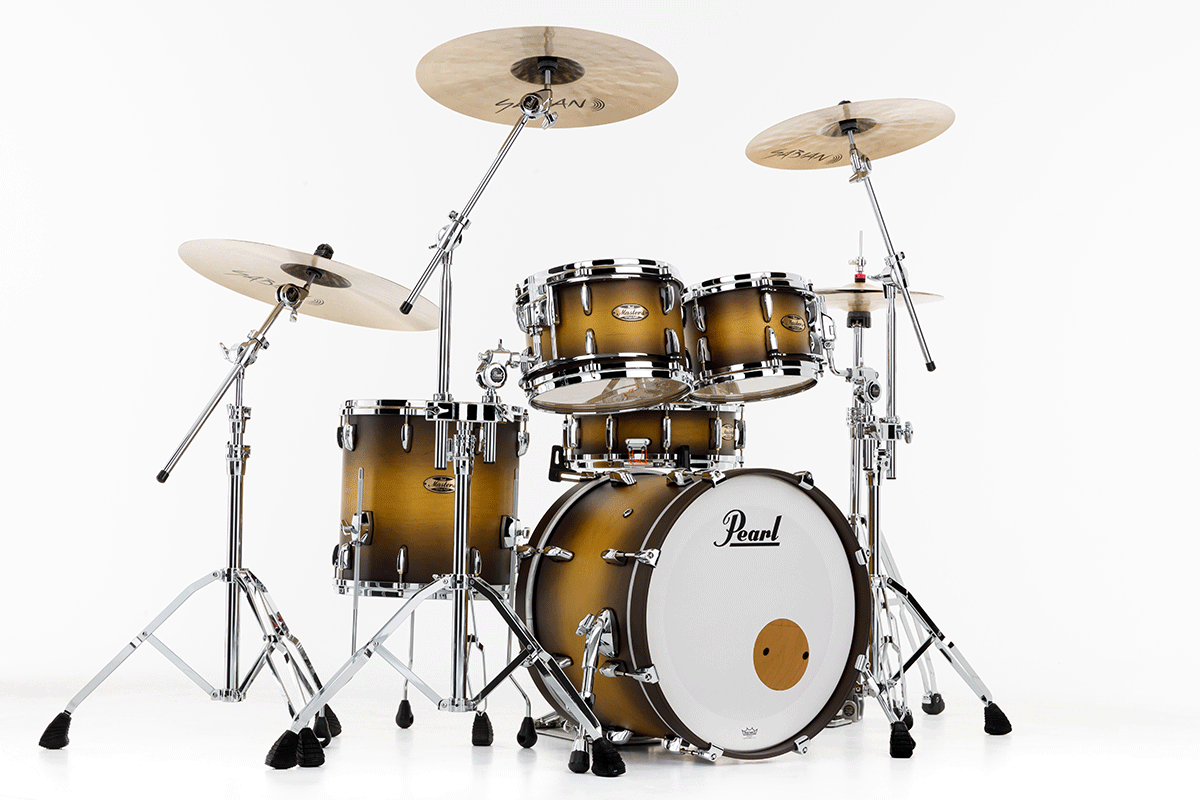 Masters Maple Pure Fusion 20 GYROLOCK-l Matte Olive Burst