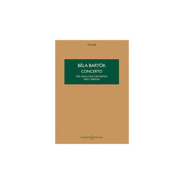 Bartok B. - Viola Concerto Op.posth. - Score