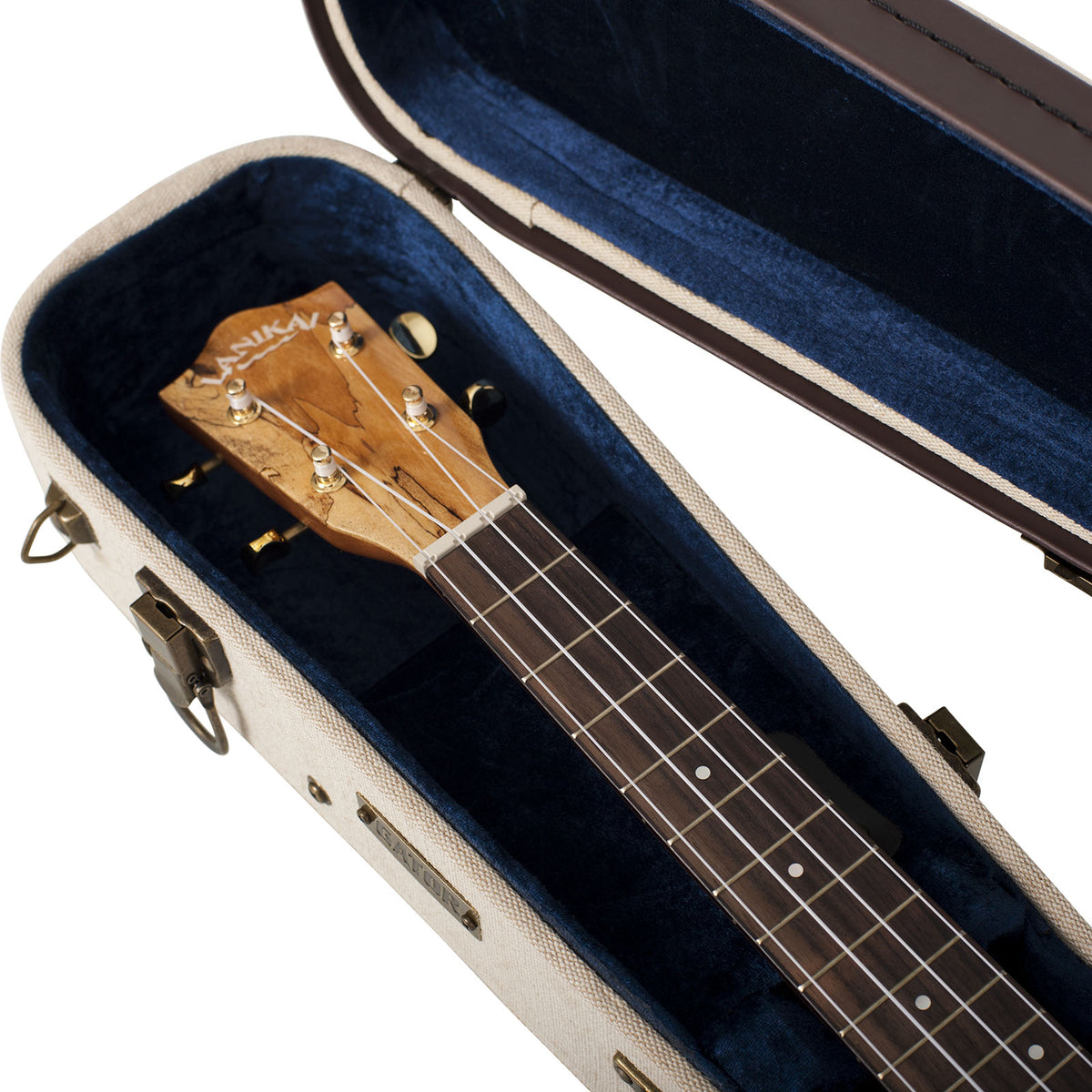 Étui Ukulélé Ténor Beige en Bois Deluxe - GW