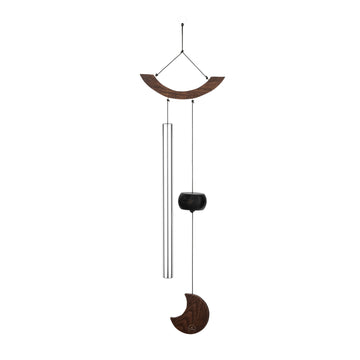 Chimes Sonic Energy Moon 35" Argent