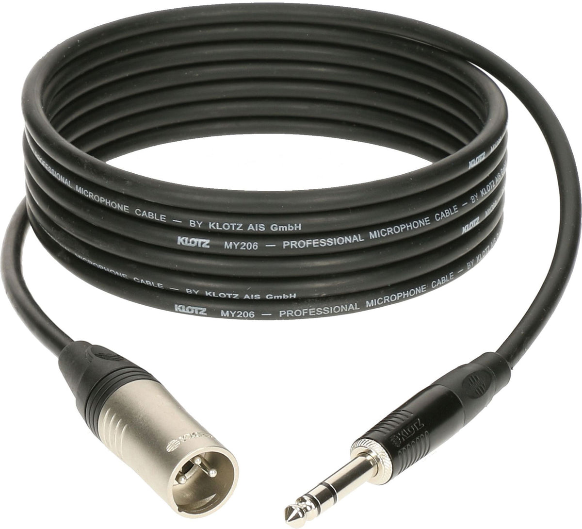 M1 Mic Cable Noir 0,3M Xlr 3 Male - Jack 3P