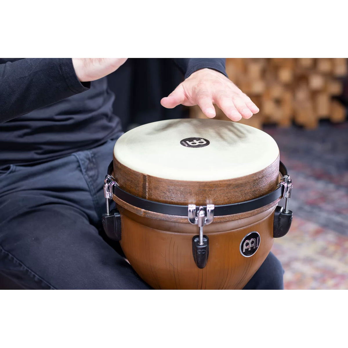 Jumbo Djembe Synthe 1" Barnwood