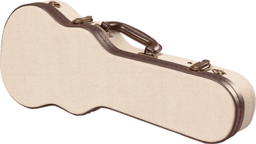 Étui Ukulélé Soprano Beige en Bois Deluxe - GW