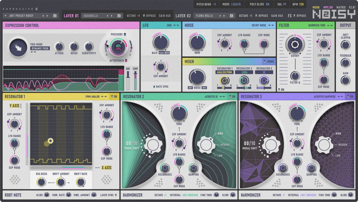 Instruments virtuels Expressive E