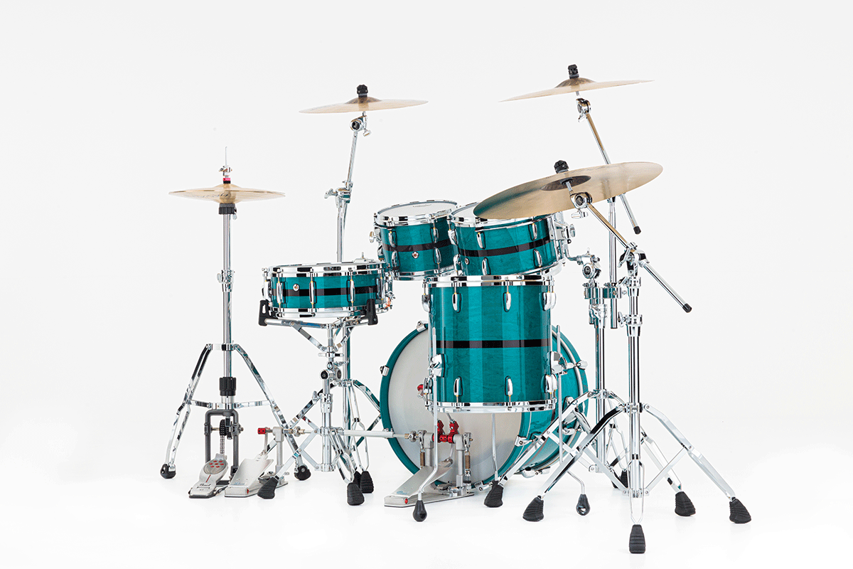 Masters Maple Pure 20 GYROLOCK-l Aqua Turquoise Stripe