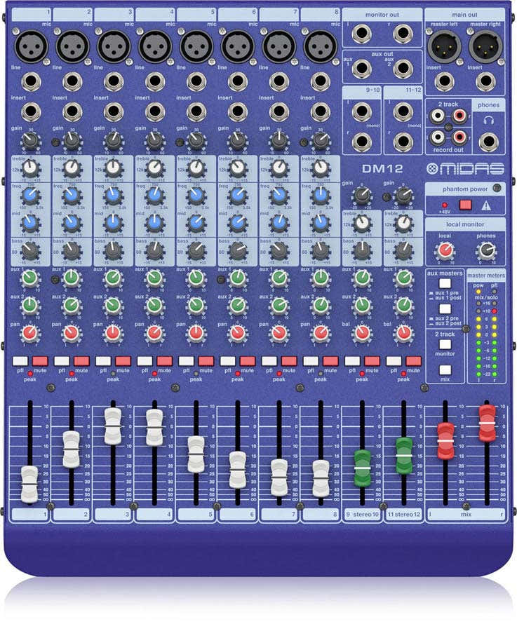 DM12 - Console De Mixage Analogique 12 Canaux