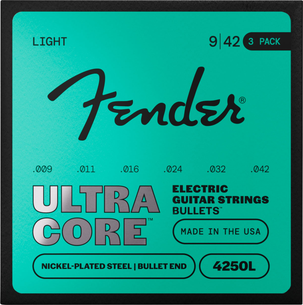 Ultracore Nickel Plated Steel, Bullet End, 4250L 09-42, (6) 3-Pack