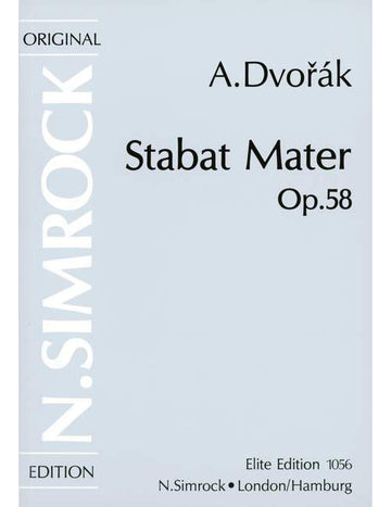 Dvorák - Stat Mater Op. 58 - 4 Soloists Choeur Mixte Et Orchestre