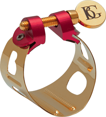 Ligature Sax Soprano Duo Plaquée Or