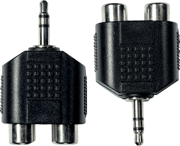 Adaptateur Jack M 3.5 ST/2 RCA Fem. X2