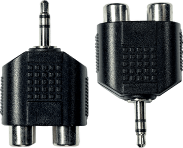 Adaptateur Jack M 3.5 ST/2 RCA Fem. X2