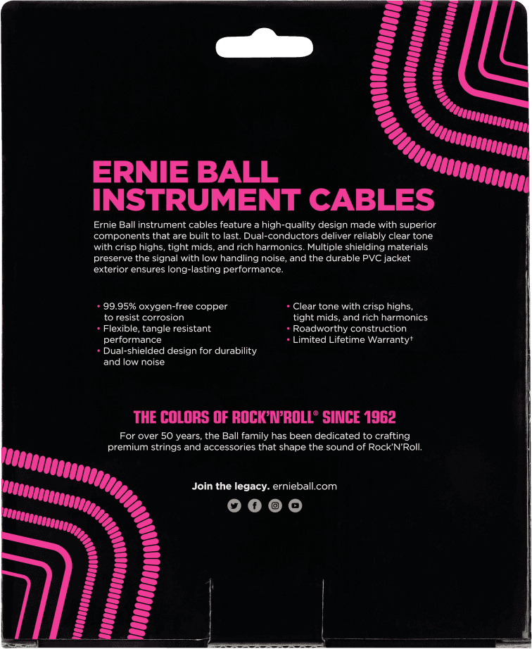 Cables Instrument Torsades Jack/jack 9M Noir
