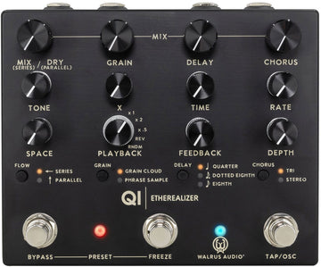 Qi Etherealizer Black - Reverb Delay Chorus Granular Effect