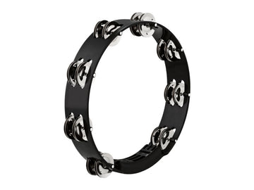Tambourin Abs Noir 25 CM 1 Rangee Cymbales