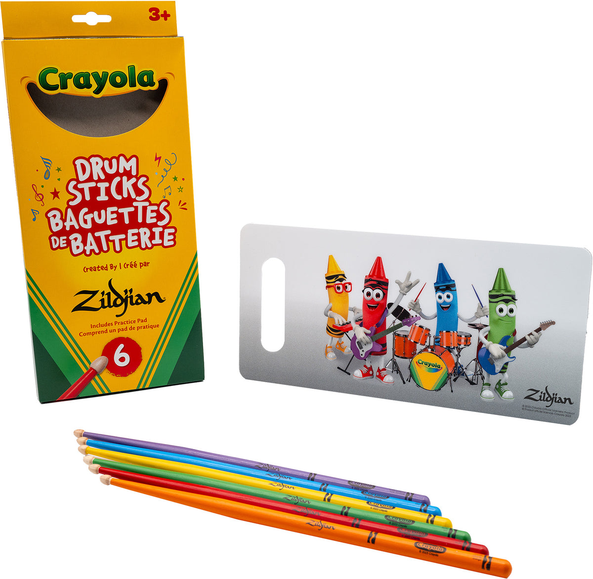 ZKIDS Baguettes Pack Crayola 6 baguettes + pad