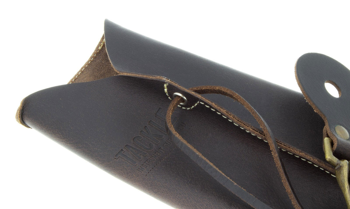 Porte Baguettes En Cuir Avec Crochet Marron