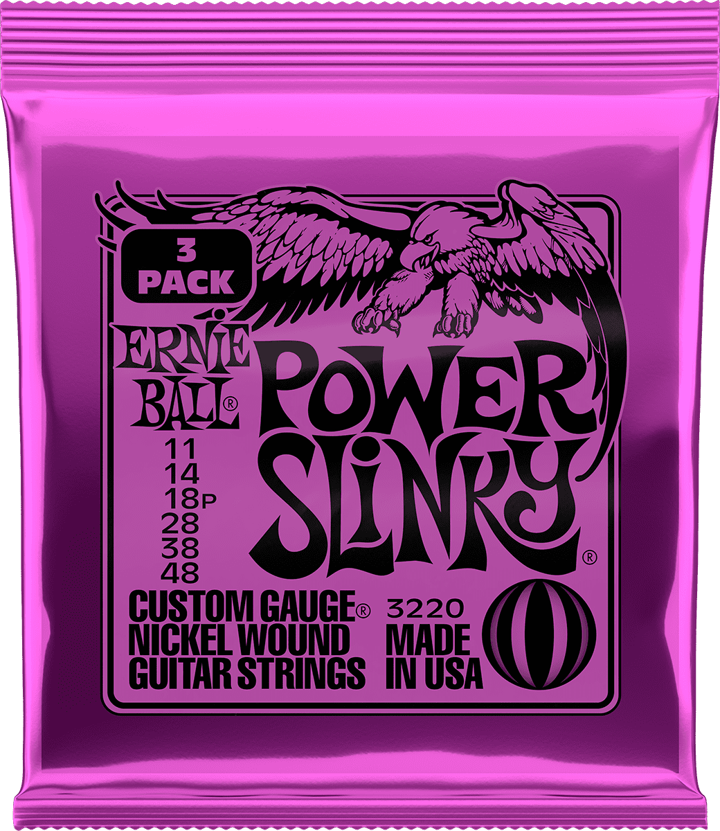 3220 Power Slinky 11-48 Pack de 3