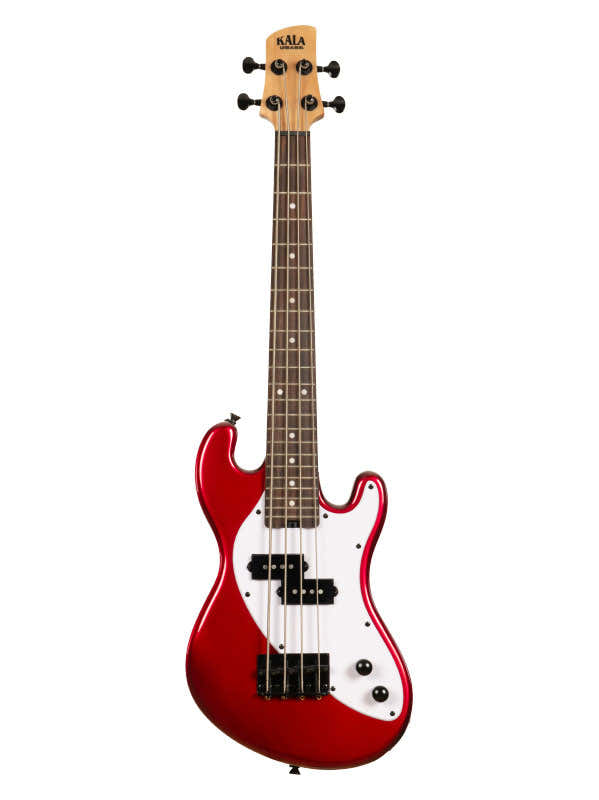 Solid Body U-Bass 4 Cordes + Housse Metallic Red