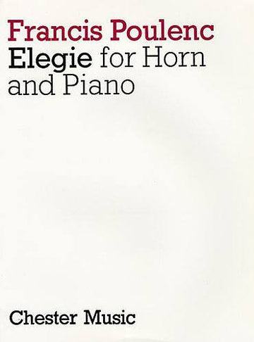 Poulenc Francis - Elegie - Cor Piano