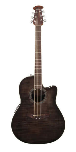 Ovation Celebrity Standard Plus Mid Cutaway Transparent Blackburst Flame CS24P-TBBY-G