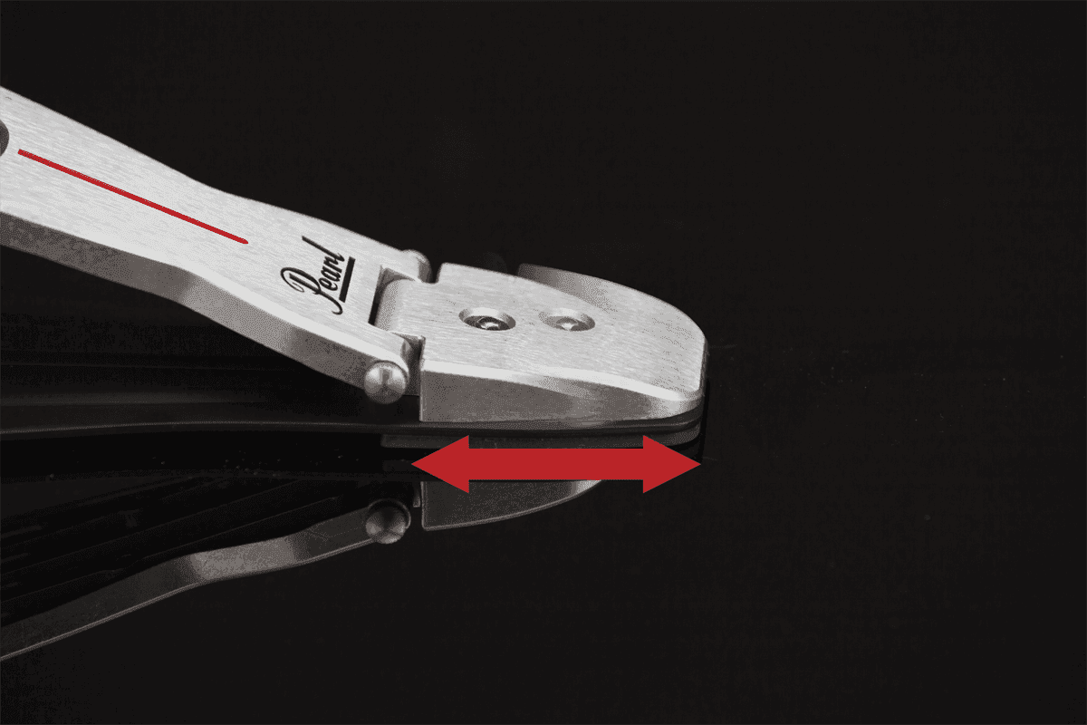 Double Pedale Grosse Caisse Redline Chaine Gaucher