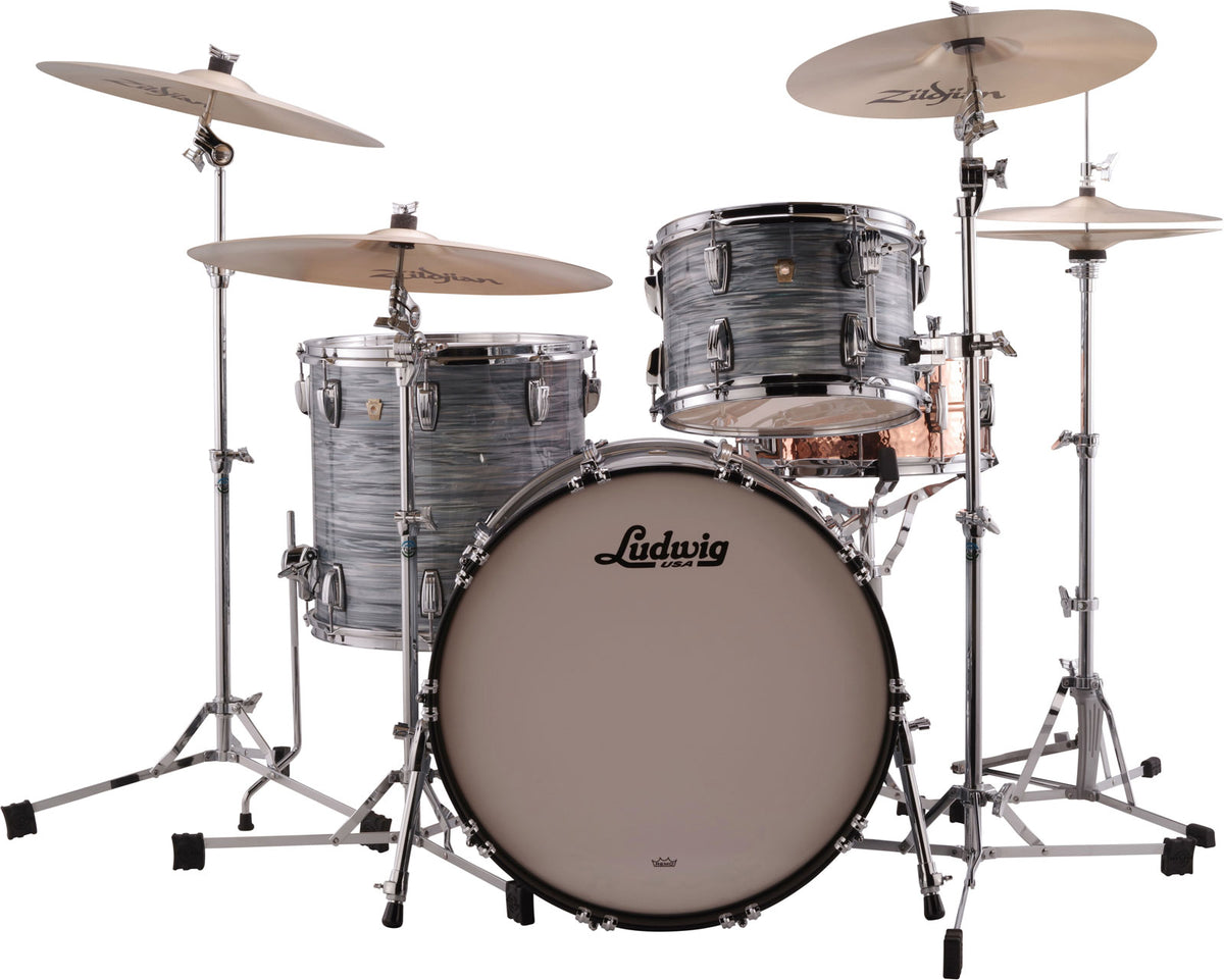 L84433Ax2Qwc - Classic Maple 24"/13"/16" - Vintage Blue Oyster